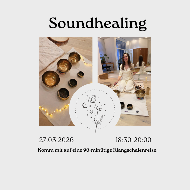 Soundhealing Yoga Anzeige Instagram Story Foto Illustration Online Anmeldung